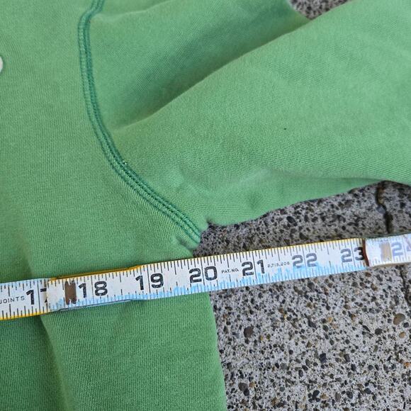 Vtg Y2k HOLLISTER Newport Beach Spellout Applique Earthtone Hooded Sweatshirt M - Picture 6 of 7